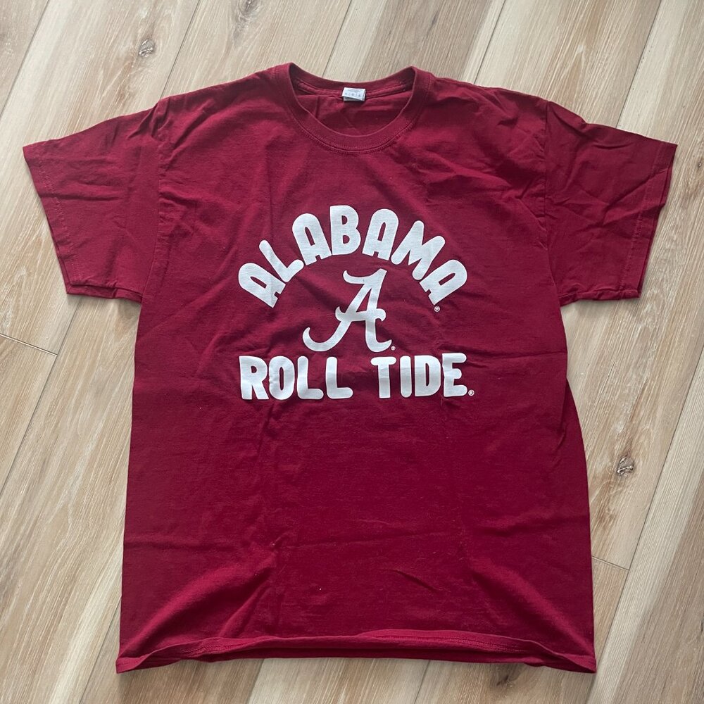 Alabama Roll Tide Bama College Football Crimson Red Tee Shirts Lot of 3 - Picture 4 of 8